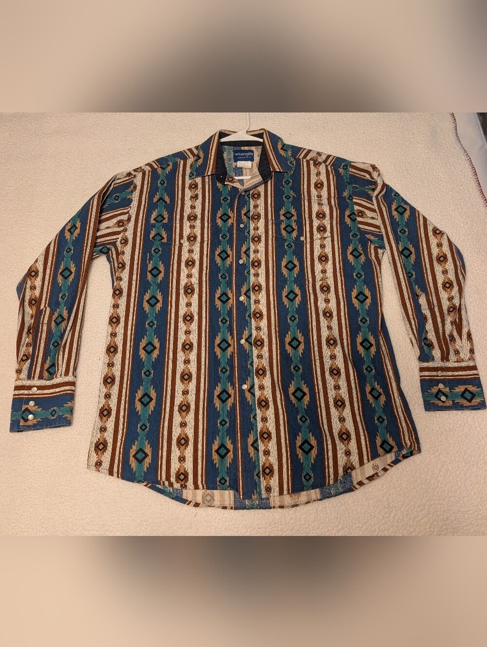 Wrangler Western Aztec Checotah Pearl Snap